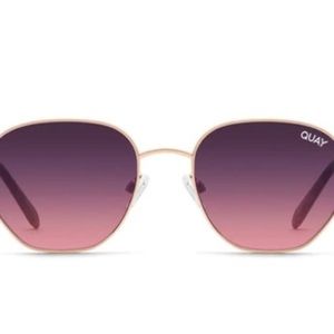 Quay Australia Big Time 47mm Gradient Round Sunglasses